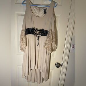 Hot topic beige corset dress